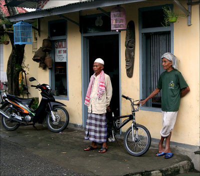 Waiting for customers